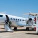 Un Falcon 900 dell'Aeronautica militare adibito per i trasporti sanitari