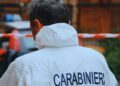 I carabinieri sul luogo di un delitto