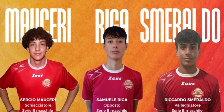 Volley, la Tonno Callipo promuove altri tre giovani talenti: giocheranno in Serie B