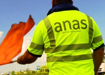 Un operaio dell'Anas