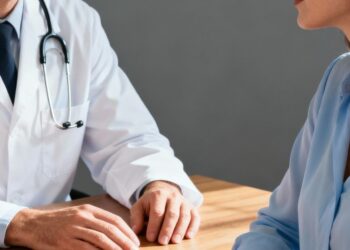Un medico insieme ad una paziente