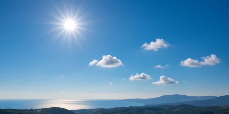 Una giornata di sole e bel tempo