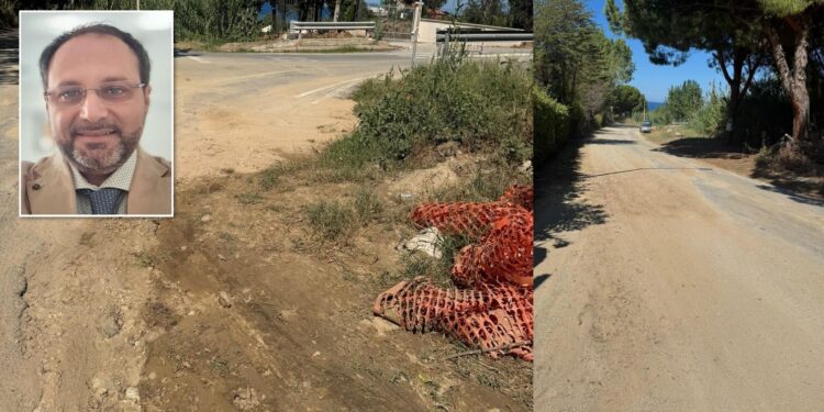 Tropea, ancora detriti sulla strada per il porto: la denuncia di Piserà – FOTO
