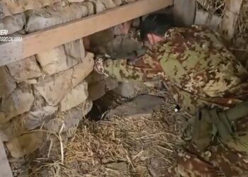Il bunker scoperto dai carabinieri in Calabria