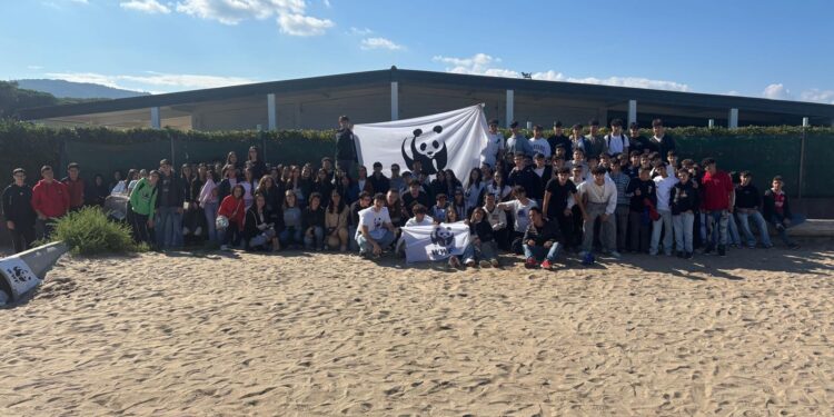 Pizzo, gli studenti del “Montalcini” di Filadelfia puliscono la pineta con il Wwf