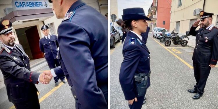 Vibo. La Polizia penitenziaria in visita al comando dei carabinieri dopo la morte dei tre militari