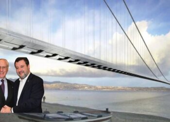 Il render del Ponte sullo Stretto, Salvini e Ciucci