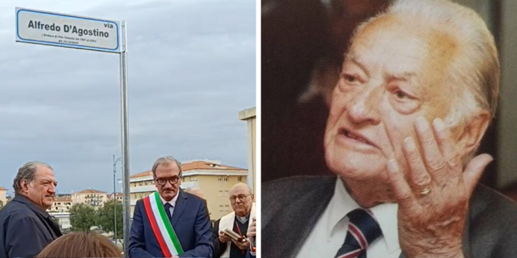 Vibo, intitolata una via ad Alfredo D’Agostino: la commozione della comunità