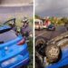 Incidente in Calabria, un’auto si ribalta e un’altra finisce fuori strada: feriti i due conducenti