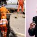 Salvatore Monteleone, assessore ai lavori pubblici e un cantiere