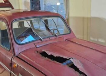 La Renault R4 in cui fu trovato Aldo Moro