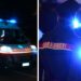 Ambulanza e carabinieri di notte