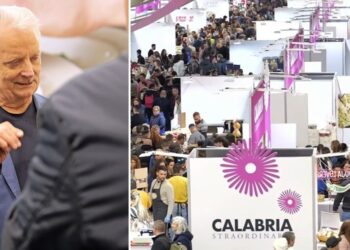 Iginio Massari allo stand Calabria Straordinaria a Milano