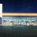 Roberto Occhiuto e il rendering della nuova aeroporto reggio calabria