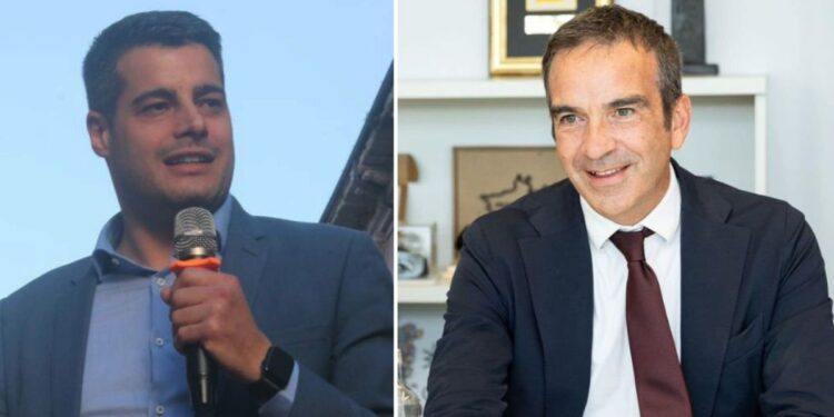 Riccardo Tucci, deputato vibonese del Movimento 5 Stelle, e Roberto Occhiuto, presidente della Regione Calabria