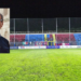 Nel riquadro piccolo il sindaco di Vibo Romeo, nel riquadro grande lo stadio della Vibonese calcio