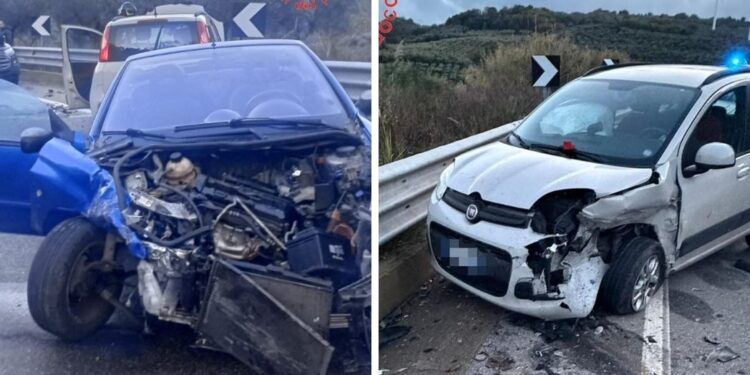 Violento scontro tra due auto in Calabria: ci sono feriti, una donna in ospedale