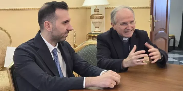 Un momento dell'incontro - foto Ansa