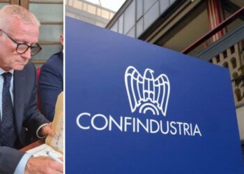Il presidente del consiglio comunale di Vibo Valentia, Antonio Iannello, ed il logo di Confindustria