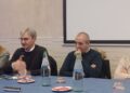La conferenza stampa indetta dal deputato vibonese Giuseppe Mangialavori, il secondo da sinistra