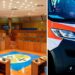 L'aula che ospita i consiglieri regionali a Reggio Calabria e un'ambulanza