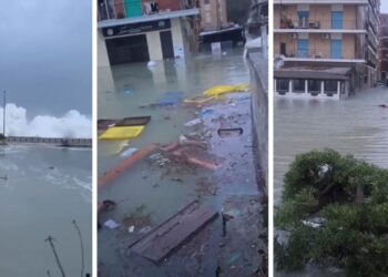 I danni provocati dal maltempo a Catanzaro, in Calabria