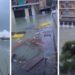 I danni provocati dal maltempo a Catanzaro, in Calabria