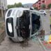Lamezia Terme, scontro tra due auto: una vettura si ribalta, un ferito in ospedale