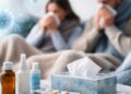 Una immagine generica di due persone colpite dall'influenza