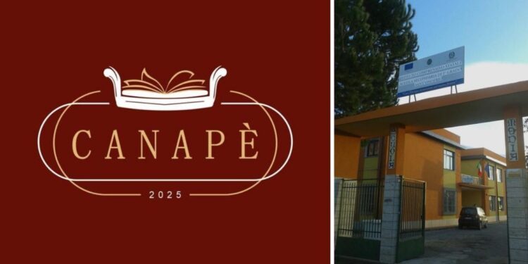 Il logo dell'Associazione Canapè e la Scuola Media “Stanislao Aloe” di Sant’Onofrio