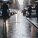 La pioggia in città, maltempo