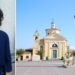 Maria Assunta Currà, vittima di femminicidio a Mileto, nel Vibonese, e la chiesa della Badia dove si svolgeranno i funerali