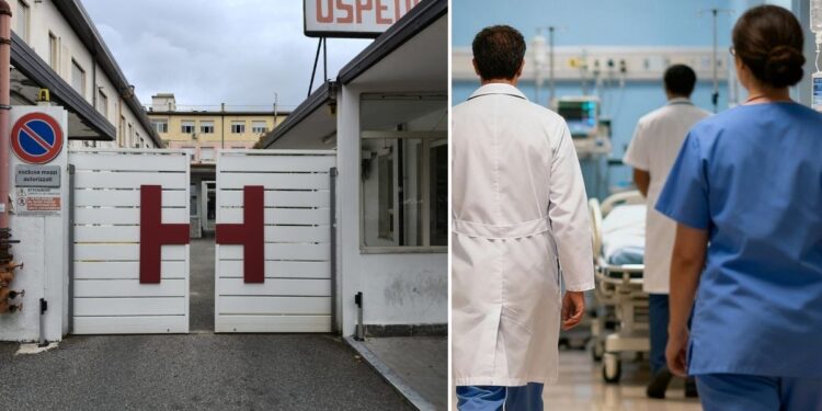 L'ospedale Jazzolino di Vibo Valentia, un medico e un infermiere