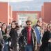 Alcuni studenti dell'Università della Calabria al campus dell'Unical a Rende