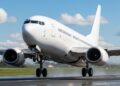 Un aereo in fase di decollo