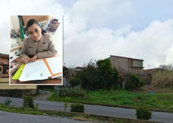 Il sindacoCaterina Contartese e l'area dove dovrebbe sorgere la capanna preistorica