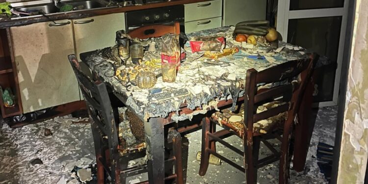 I danni provocati dall'incendio a Catanzaro