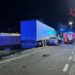 Il luogo dell'incidente avvenuto a Falerna, in Calabria, costato la vita ad una agente della Polizia di Frontiera