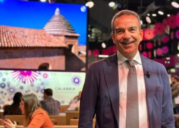 Roberto Occhiuto, presidente della Regione Calabria, alla Bit di Milano 2025