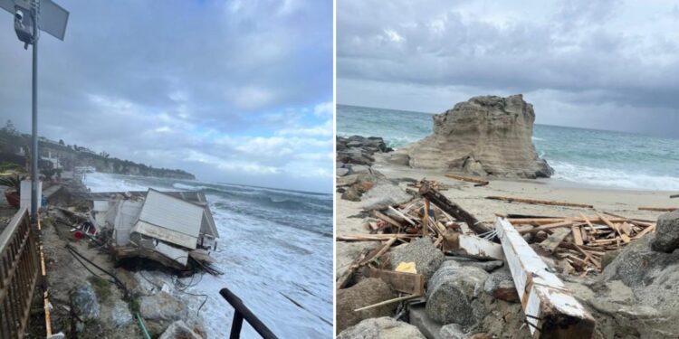 Maltempo, Tropea chiede lo stato di emergenza: quantificati i danni causati dalle mareggiate