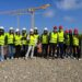 Gli studenti al cantiere