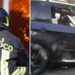 L'auto data alle fiamme a Vibo Marina