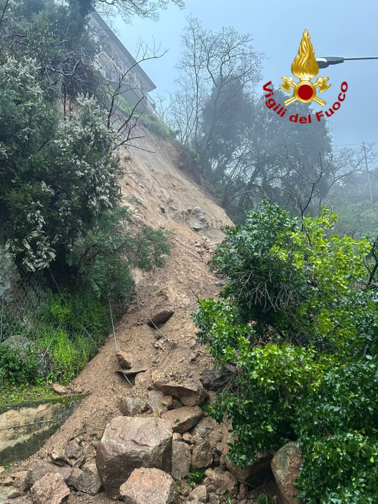 La frana a Mesoraca, in Calabria