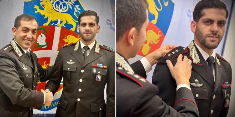Il comandante Manuel Grasso ed il capitano Ludovico Ermini della Compagnia dei Carabinieri di Vibo Valentia