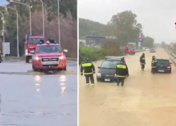 gli interventi dei vigili del fuoco nella zona di Cosenza