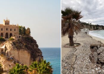 Gli effetti dell'erosione costiera sul lungomare di Tropea