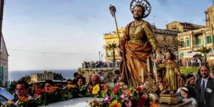 Un momento della festa di San Giuseppe a Tropea