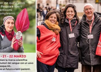 La campagna delle Uova di Pasqua Ail e i volontari dell'associazione