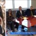 Chiara Calamita e, a destra, l'incontro presso la Regione Calabria