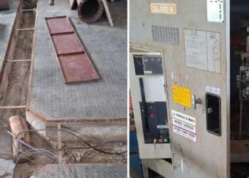 L'impianto di erogazione idrica danneggiato in Calabria